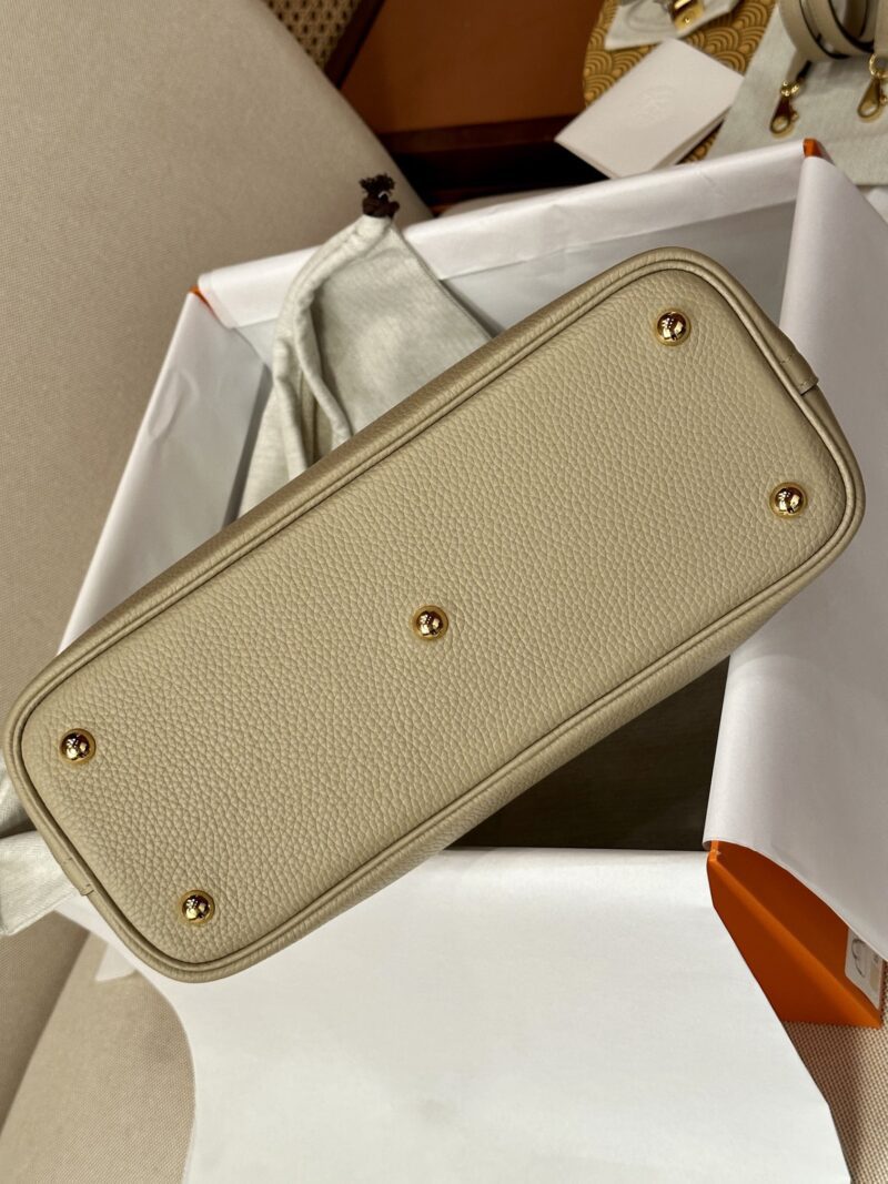 Hermès Bolide 31 Taurillon Clemence Gris Trench Gold Hardware