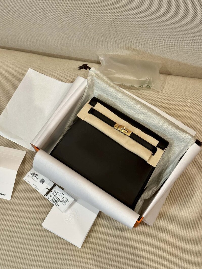 Hermès Kelly Danse 22 Jonathan Noir Gold Hardware