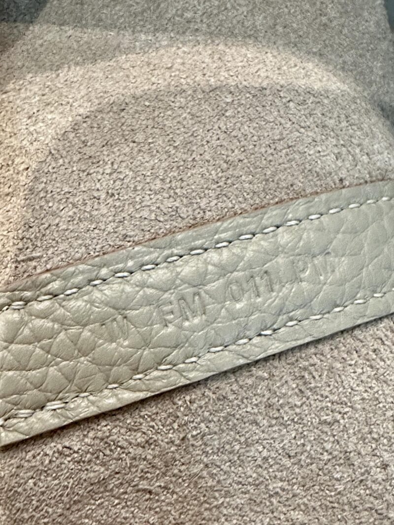 Hermès Picotin Touch 18 Taurillon Clemence & Matte Alligator Gris Pearl Gold Hardware - Image 7