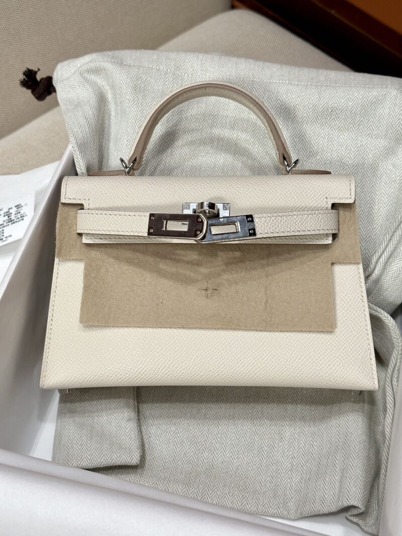 Hermès Mini Kelly 19 Epsom Craie Gold Hardware - Image 3