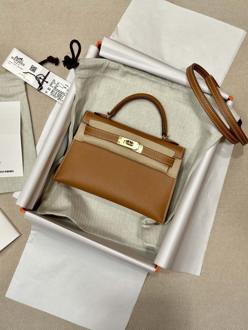 Hermès Mini Kelly Epsom Gold Gold Hardware