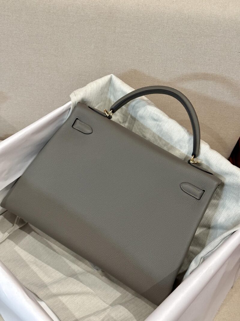 Hermès Kelly 35 Togo Gris Meyer Gold Hardware - Image 5