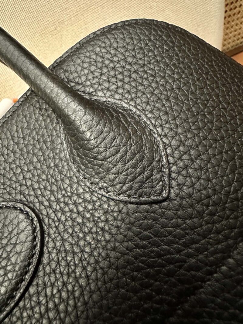 Hermès Bolide 31 Taurillon Clemence Noir Silver Hardware