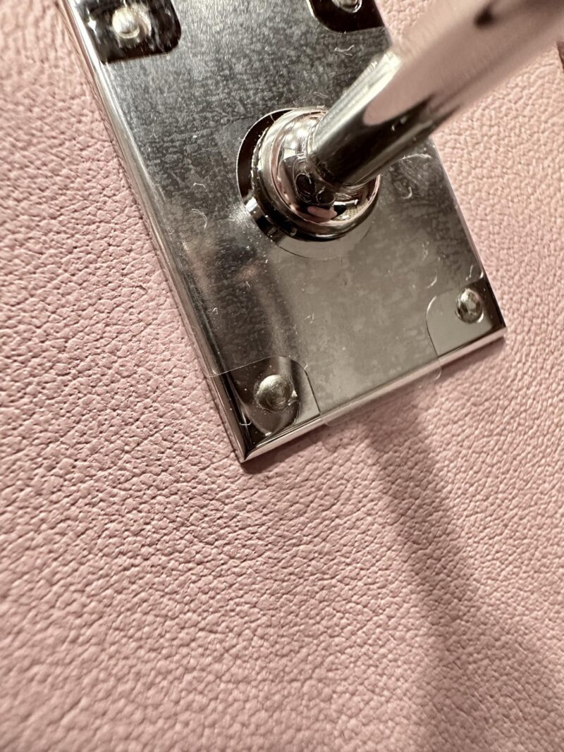 Hermès Birkin 25 Rose Sakura Swift Palladium Hardware - Image 7