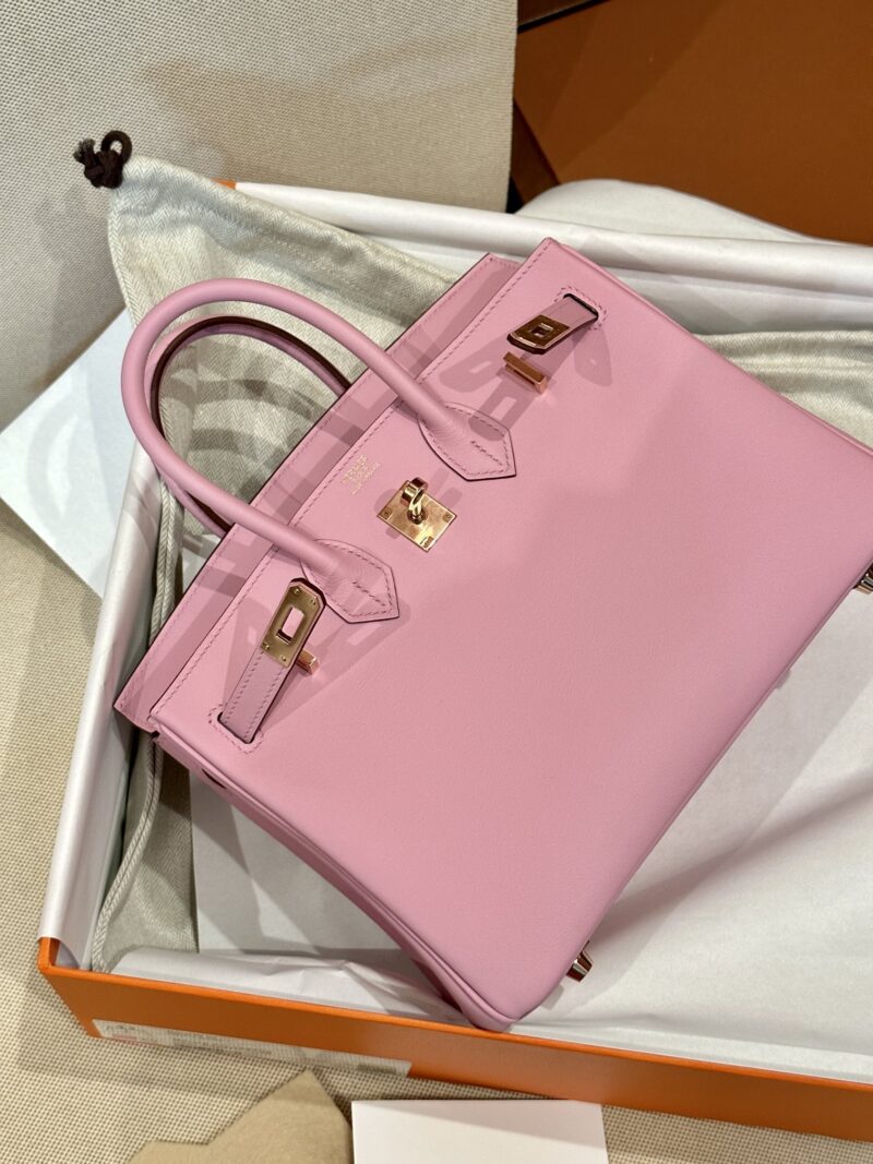 Hermès Birkin 25 Mauve Sylvestre Swift Gold Hardware - Image 2