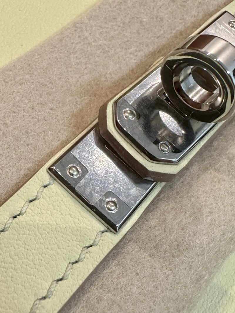 Hermès Birkin 25 Jaune Milton, Silver Swift Palladium Hardware - Image 4