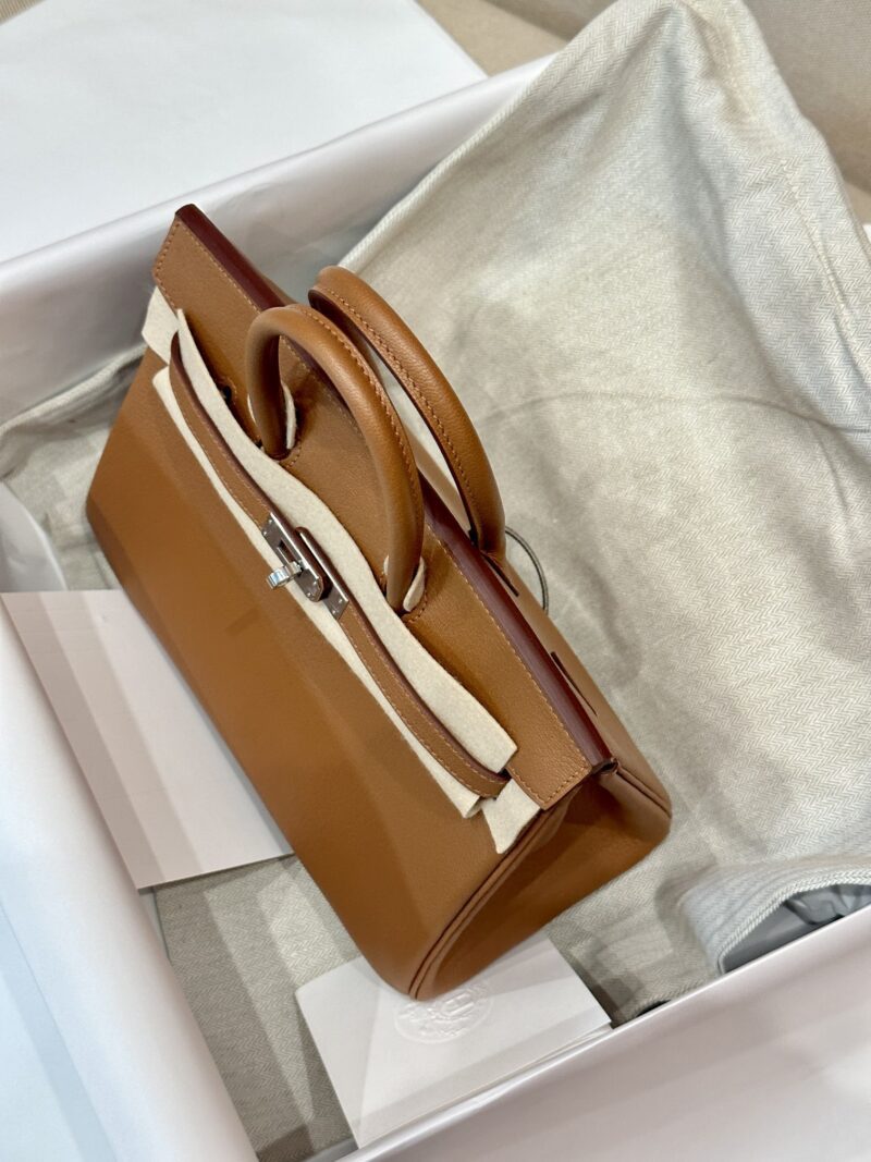 Hermès Birkin 25 Gold Chevre Palladium Hardware - Image 3