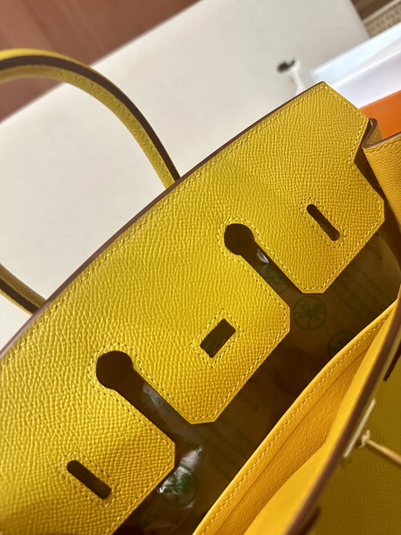 Hermès Birkin 25 Amber Epsom Gold Hardware - Image 8