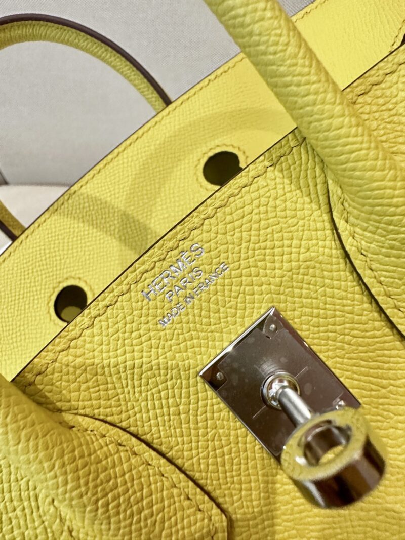 Hermès Birkin 25 Jaune De Naples Epsom Palladium Hardware - Image 7