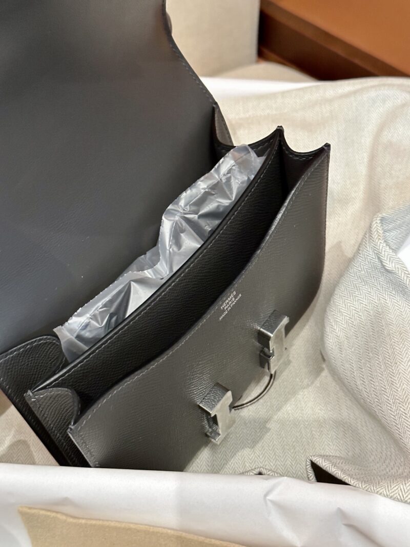 Hermès Constance 19 Gris Graphite Epsom Palladium Hardware - Image 6