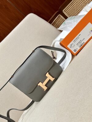 Hermès Constance 19 Gris Meyer Epsom Gold Hardware