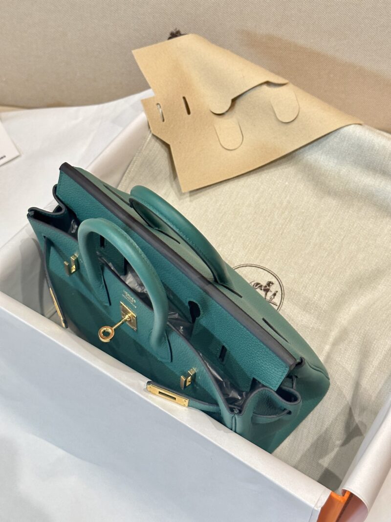 Hermès Birkin 25 Malachite, Gold Togo Gold Hardware - Image 5