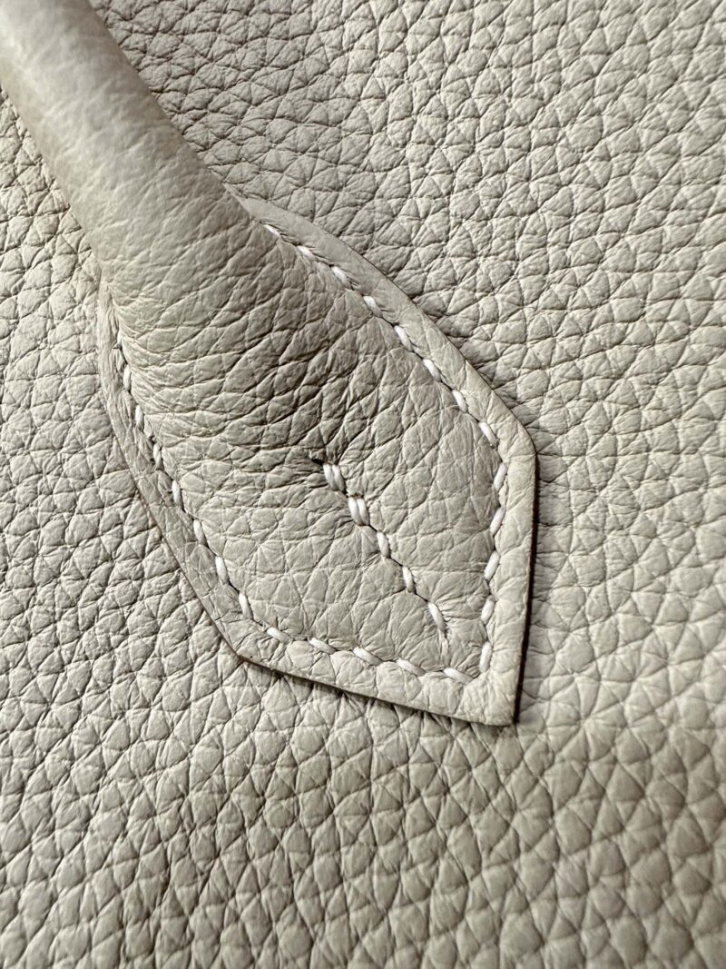 Hermès Birkin 25 Craie Togo Palladium Hardware - Image 7