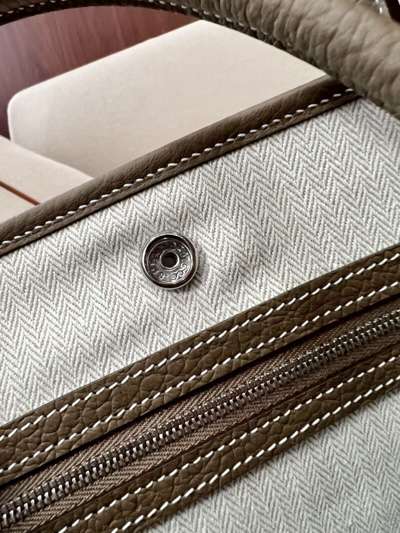 Hermès Garden Party 36 Country Etoupe Silver Hardware - Image 9