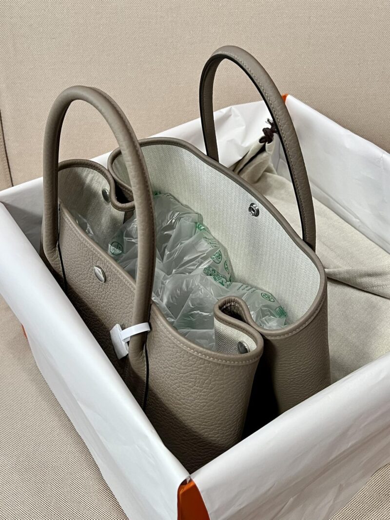 Hermès Garden Party 36 Country Gris Asphalt Silver Hardware - Image 3