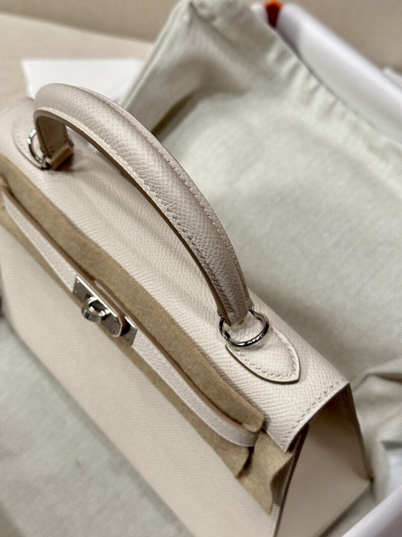 Hermès Kelly 25 Epsom Craie Gold Hardware - Image 5