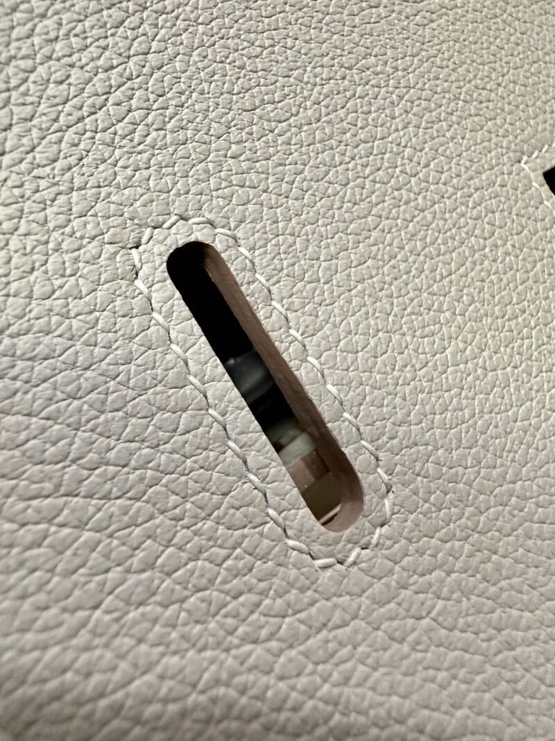 Hermès Jypsiere 23 Evercolor Beton Silver Hardware - Image 11