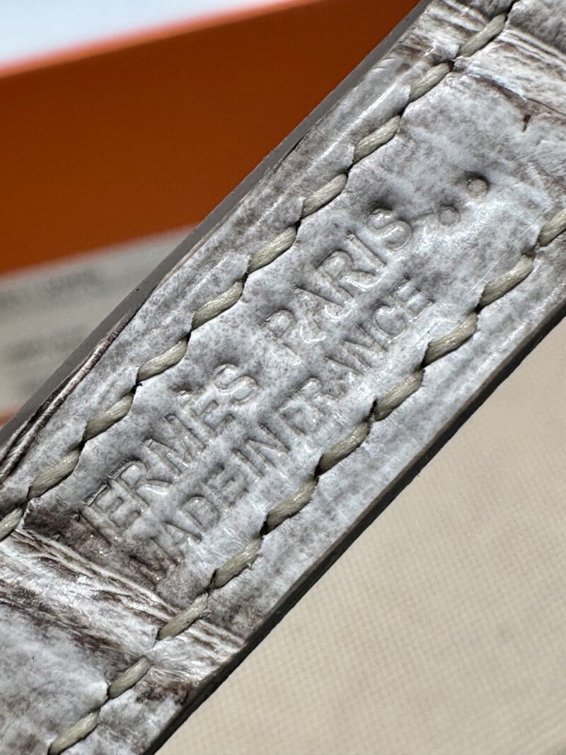 Hermès Kelly Danse 22 Himalaya Niloticus Crocodile Himalaya Gold Hardware - Image 19