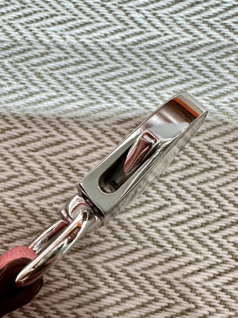 Hermès Mini Kelly Ostrich Rose Bubble Silver Hardware - Image 20
