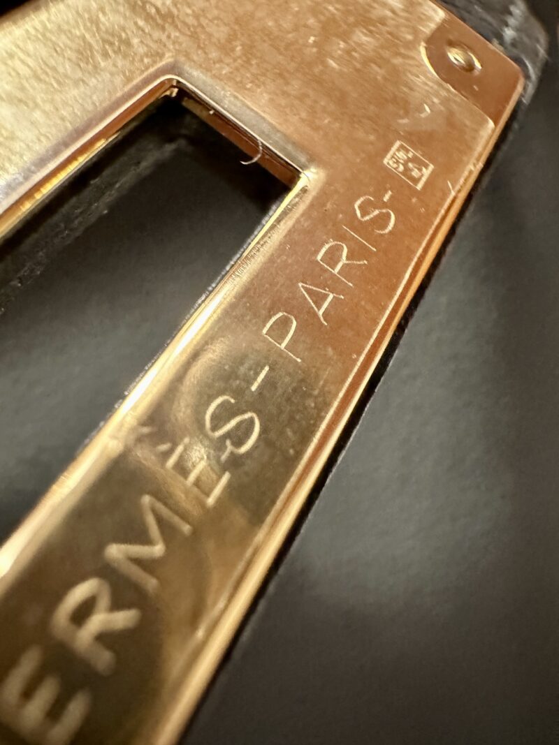 Hermès Kelly 28 Togo Noir Gold Hardware - Image 22