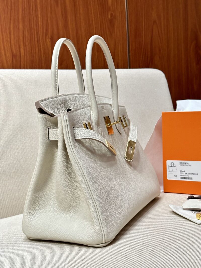 Hermès Birkin 30 Craie Togo Gold Hardware