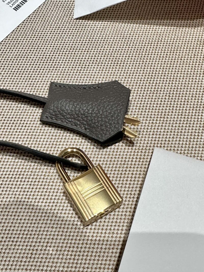 Hermès Birkin 25 Etain Togo Gold Hardware - Image 10