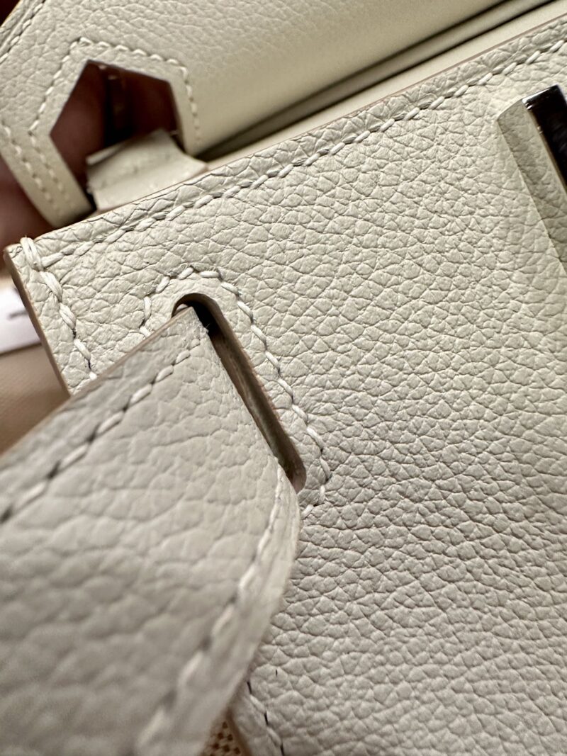 Hermès Jypsiere 23 Evercolor Beton Silver Hardware - Image 10