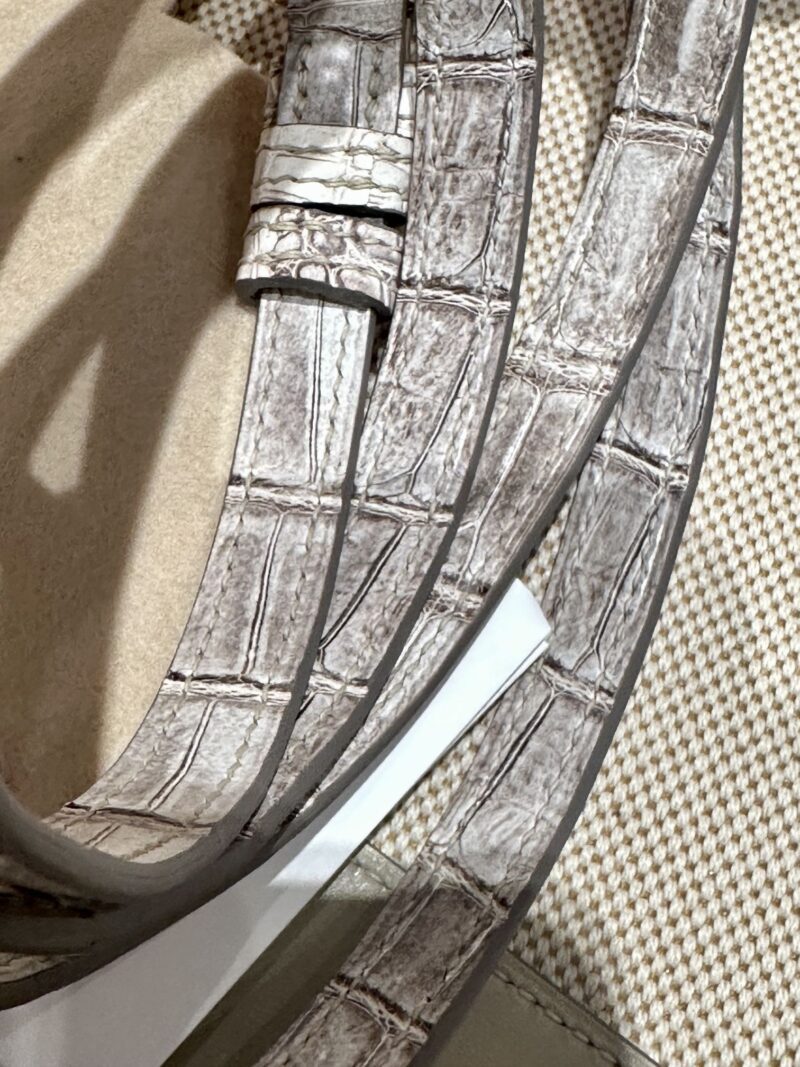 Hermès Kelly Danse 22 Himalaya Niloticus Crocodile Himalaya Gold Hardware - Image 21