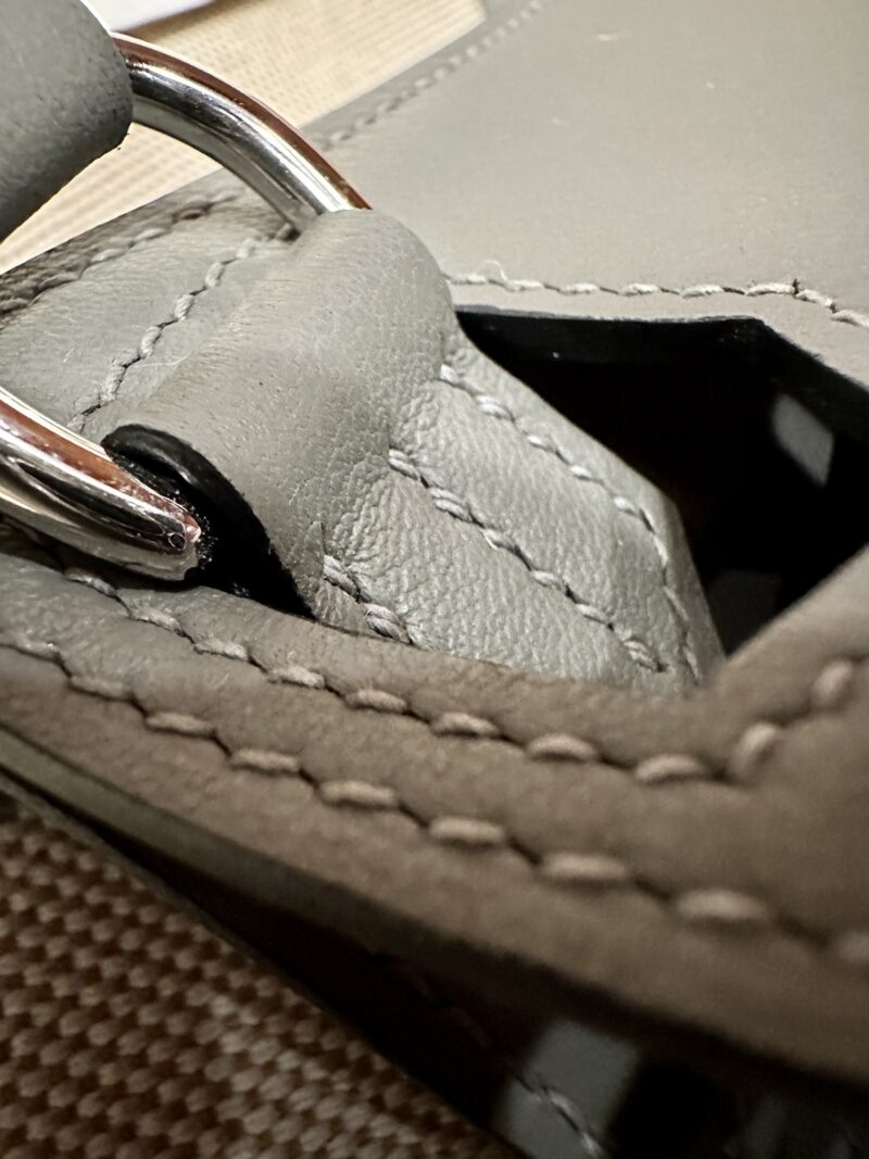 Hermès Jypsiere 23 Swift Gris Meyer Silver Hardware - Image 19