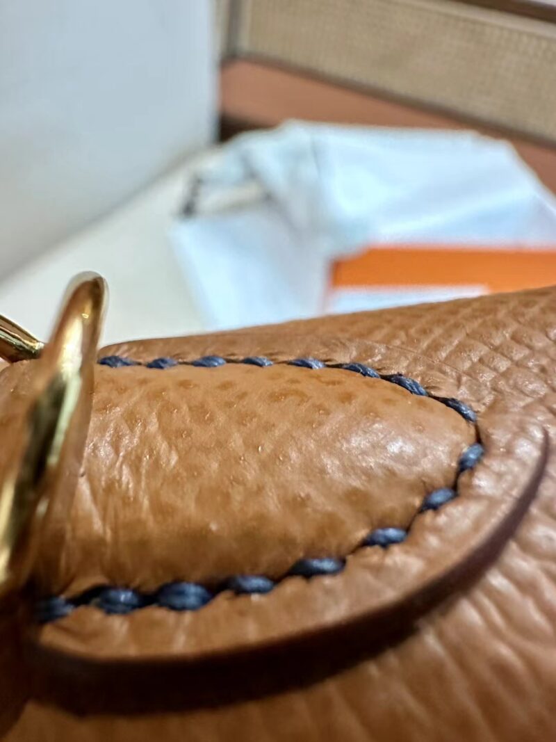 Hermès Mini Kelly 19 Gold & Deep Blue Gold Hardware - Image 22