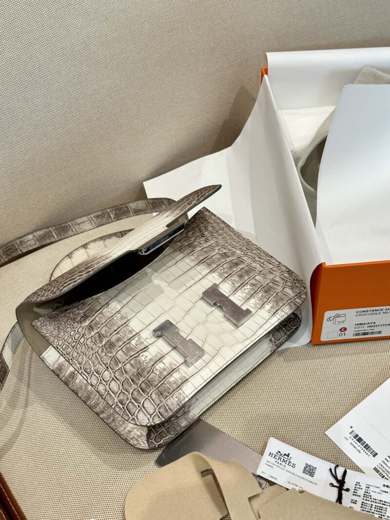 Hermès Constance 24 Himalaya Crocodile Palladium Hardware - Image 5