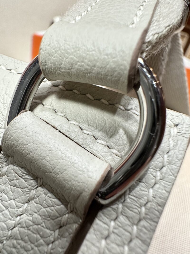 Hermès Jypsiere 23 Evercolor Beton Silver Hardware - Image 16