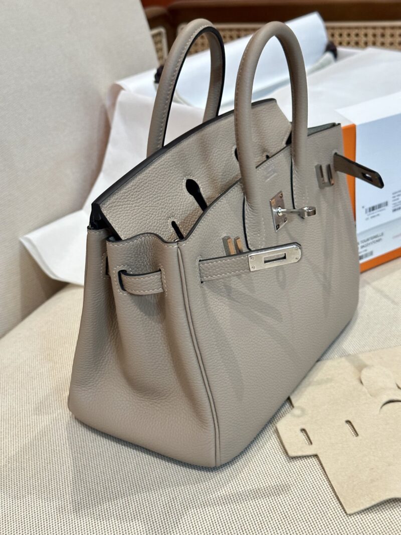 Hermès Birkin 25 Gris Tourterelle Togo Gold Hardware - Image 3