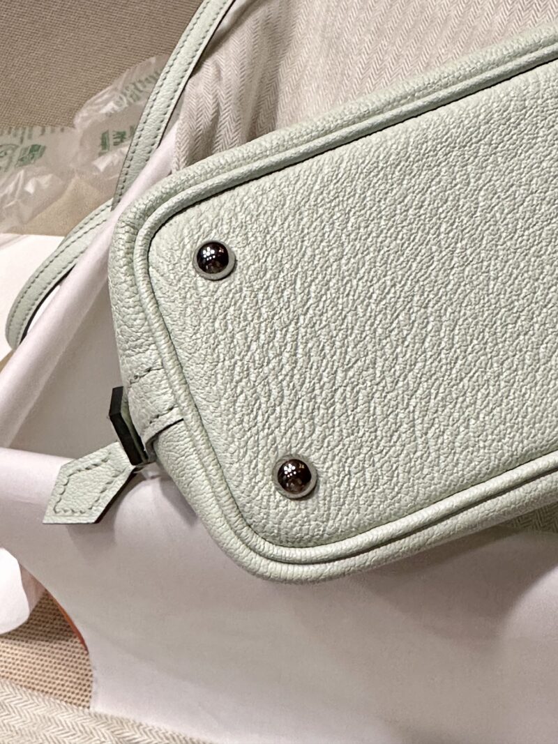 Hermès Mini Bolide 18 Chevre Vert Fizz Silver Hardware