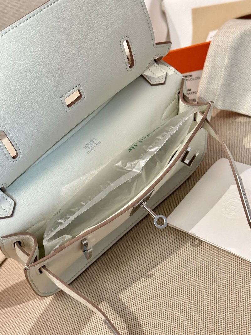 Hermès Jypsiere 23 Swift Mushroom Silver Hardware - Image 3