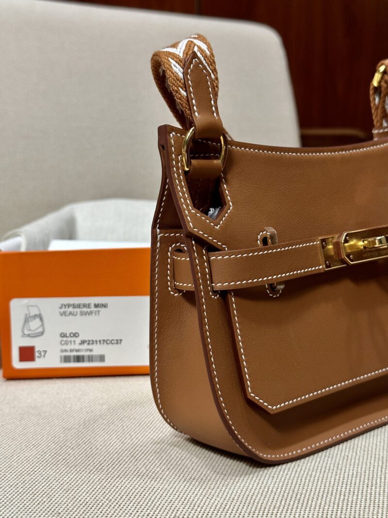 Hermès Mini Jypsiere 23 Swift Gold Gold Hardware - Image 5