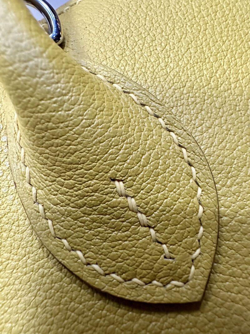 Hermès Mini Bolide 18 Evercolor Amber Silver Hardware