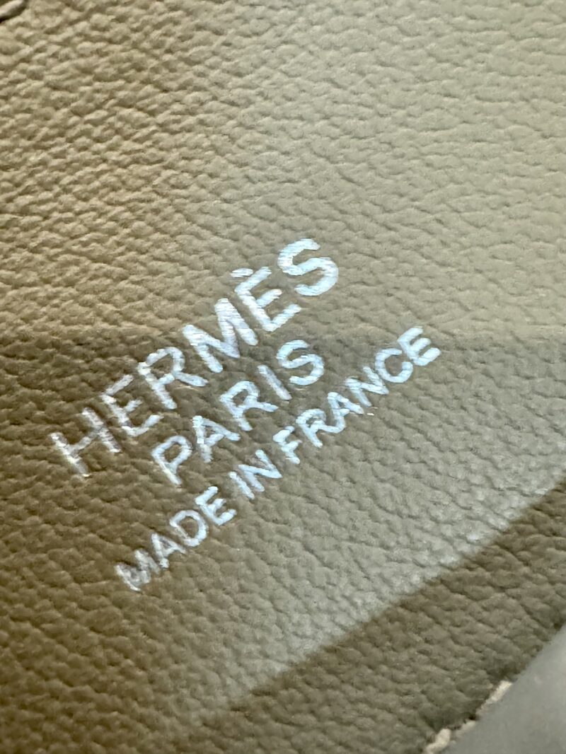Hermès Mini Kelly 2424 Evercolor & Swift Etoupe Silver Hardware - Image 6