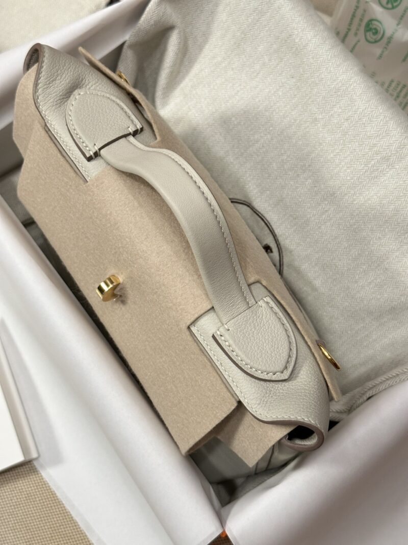 Hermès Mini Kelly 2424 Evercolor & Swift Beton Gold Hardware - Image 3