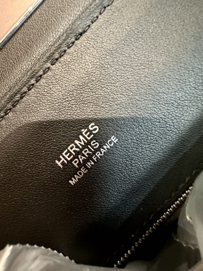 Hermès Mini Kelly 2424 Volupto & Swift Noir Silver Hardware - Image 11