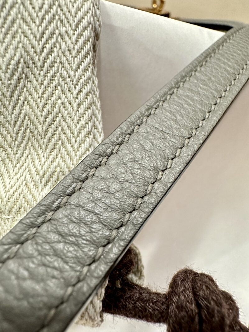 Hermès Kelly Danse 22 Evercolor Gris Meyer Gold Hardware