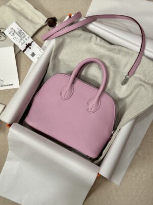 Hermès Mini Bolide 18 Chevre Mauve Sylvestre Silver Hardware
