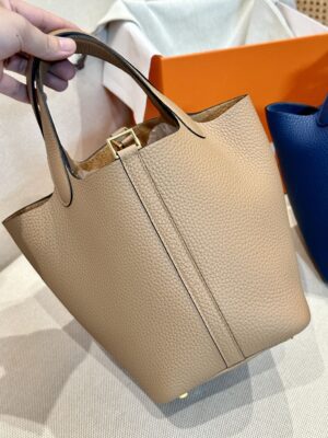 Hermès Picotin 18 Clemence Chai Gold Hardware