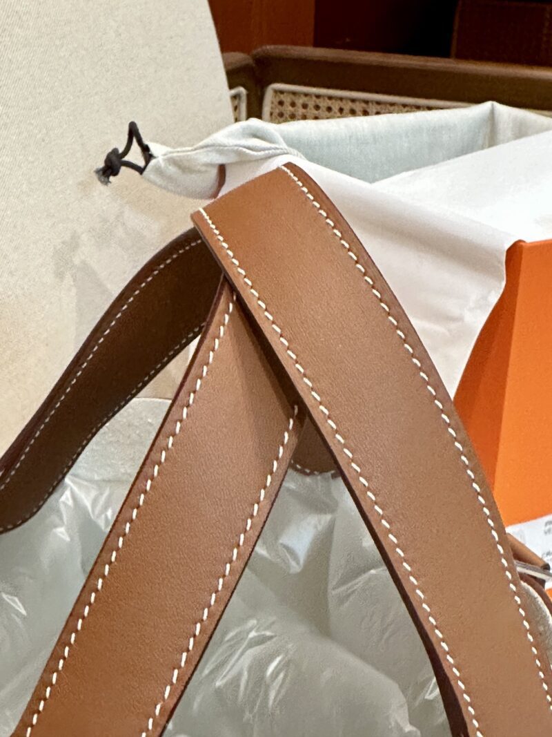 Hermès Picotin 18 Taurillon Clemence &Amp; Swift Craie &Amp; Gold Silver Hardware
