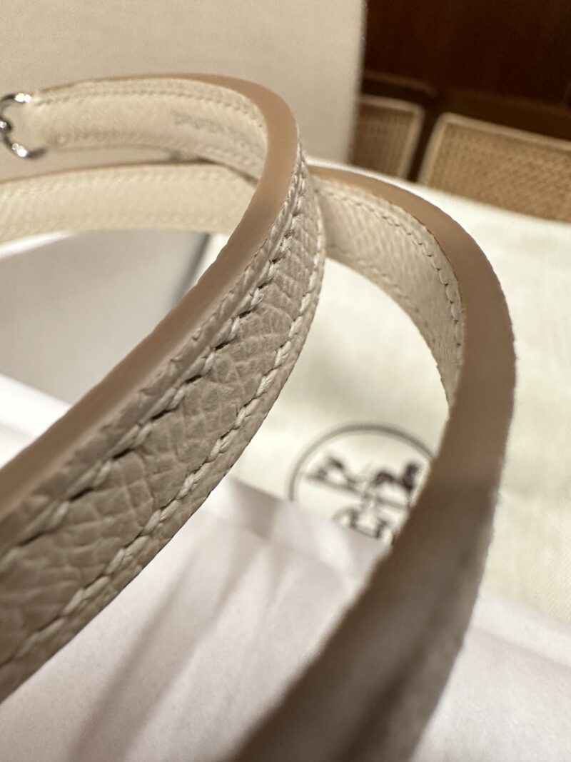 Hermès Mini Kelly 19 Epsom Craie Gold Hardware - Image 9