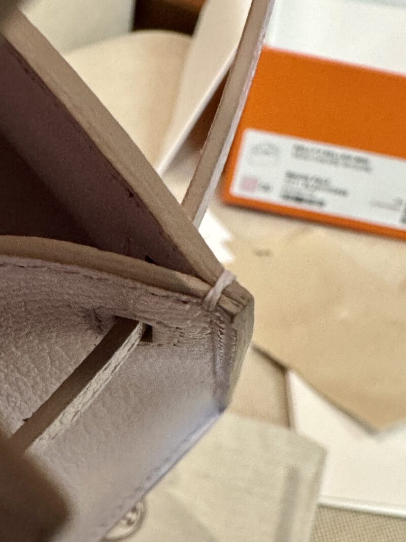 Hermès Mini Kelly 19 Chevre Mauve Pale Silver Hardware - Image 7