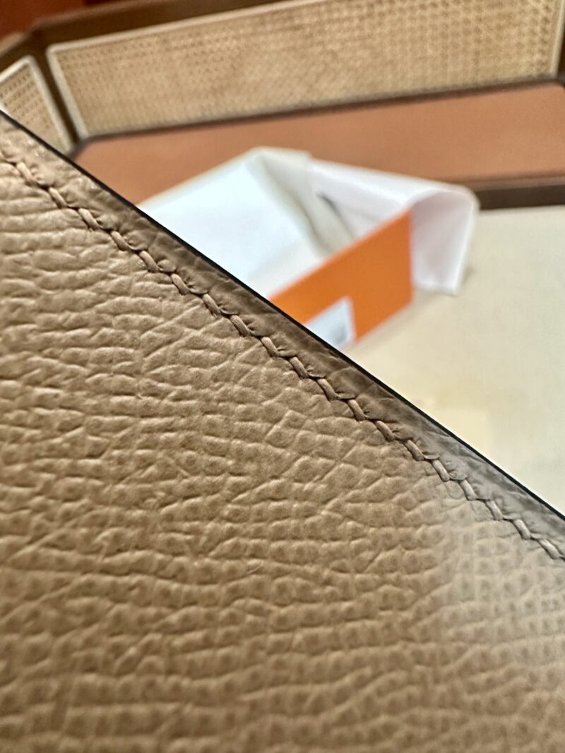 Hermès Mini Kelly Epsom Chai & Mauve Sylvestre & Jaune Citron Silver Hardware - Image 15