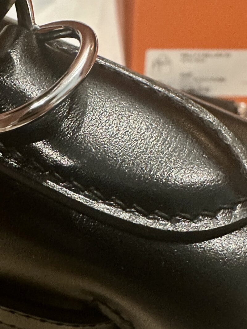 Hermès Kelly 28 Box Noir Silver Hardware - Image 11