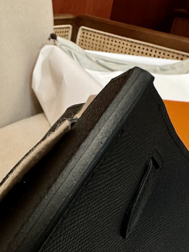 Hermès Birkin 25 Noir Epsom Palladium Hardware - Image 13