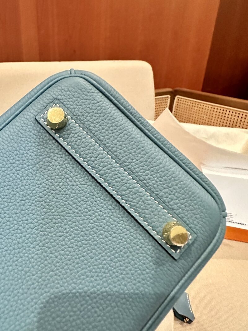 Hermès Birkin 25 Blue Jean, Gold Togo Gold Hardware - Image 7